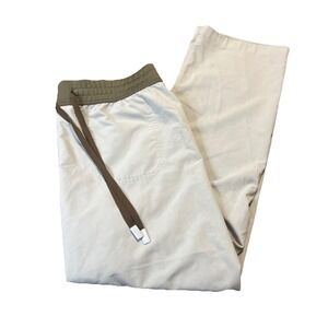 FIGS Reversible Straight Leg Scrub Pants Men's XXL Off White & Green